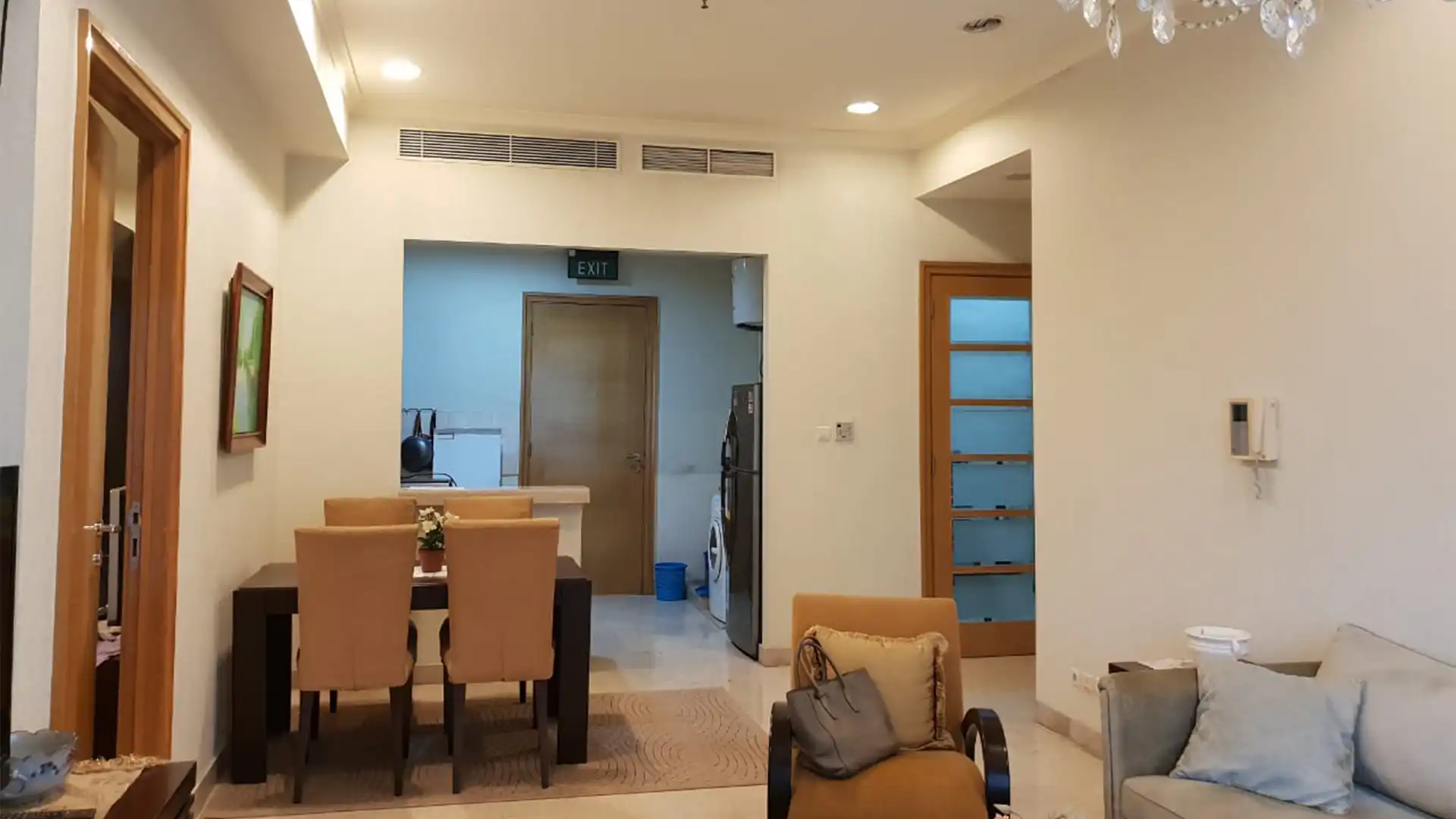 SENAYAN RESIDENCE-1BR-LIVING & DINING AREA Senayan Residence – Compact 1BR Apartment