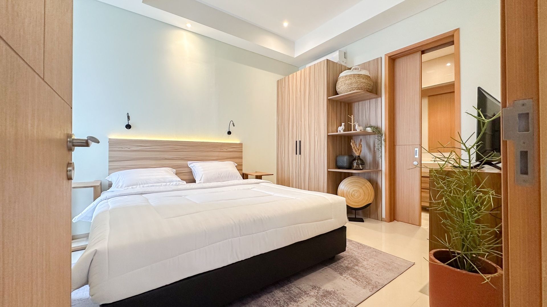 Samara Suites-2BR-Bedroom design interior Walkable LRT Access at Samara Suites