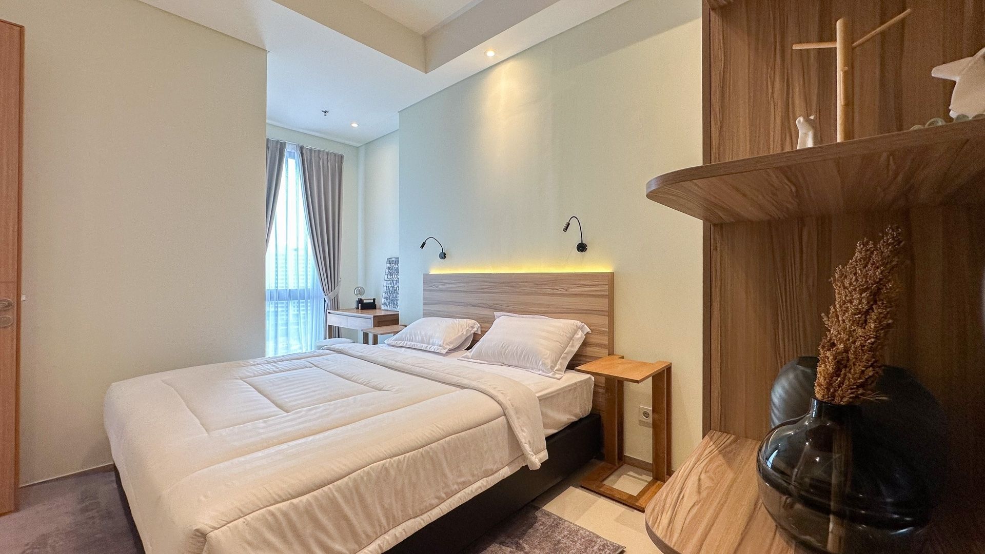 Samara Suites-2BR-Bedroom interior Walkable LRT Access at Samara Suites