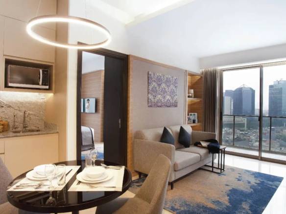 Somerset Sudirman-1BR-Dining & Living Area