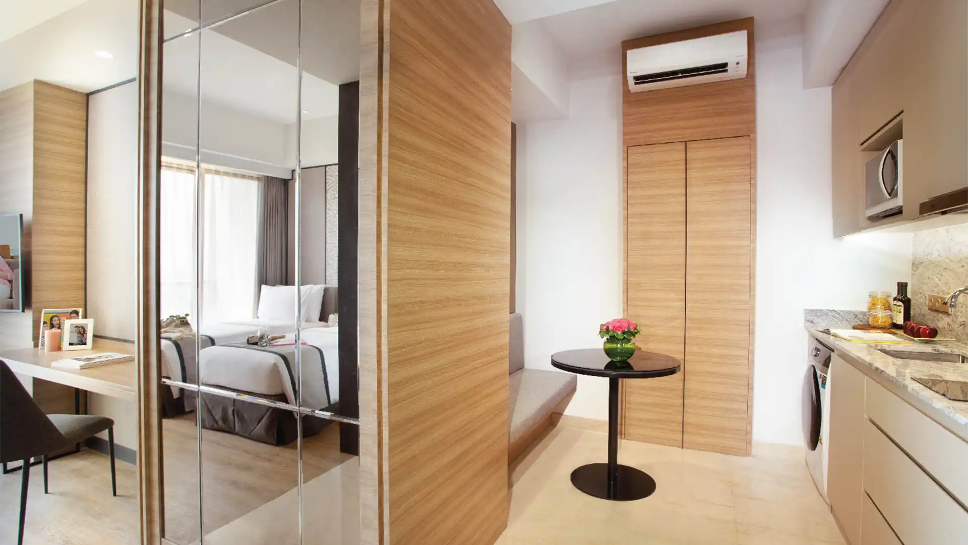 Somerset Sudirman-1BR-Kitchen Area Somerset Sudirman – Efficient Serviced Apartment