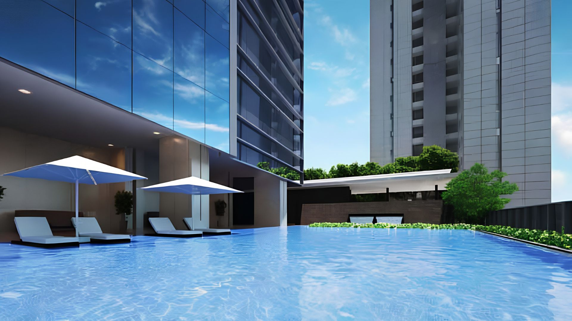 Swimming pool – CASA DOMAINE Casa Comaine 3BR – Spacious Family-Oriented Living in Jakarta’s Prime CBD Corridor