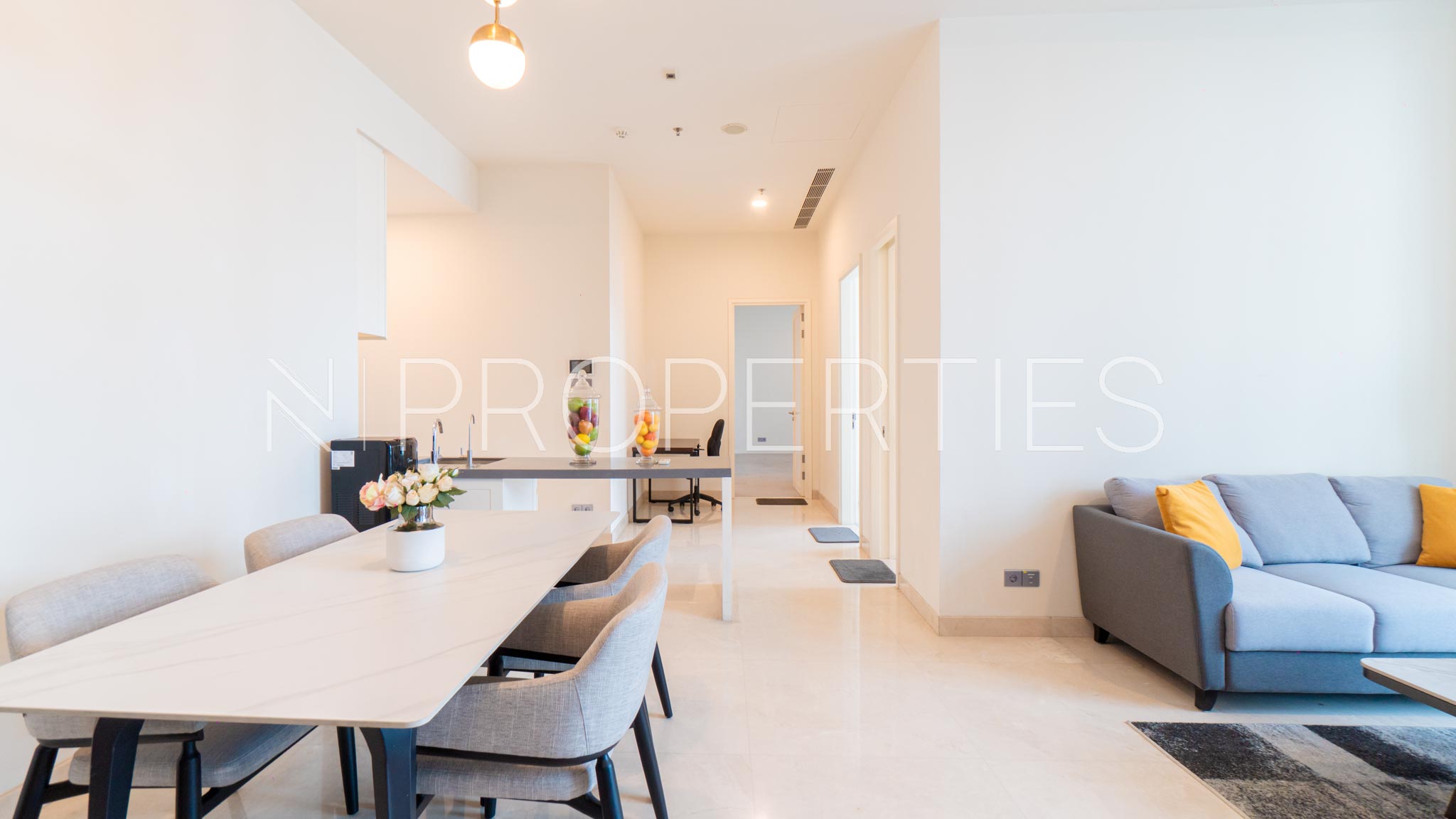 THE STATURE-2BR-DINING & LIVING AREA OPEN SPACE Spacious 2BR Residence – The Stature Menteng